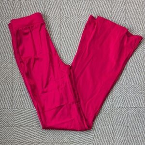 New Red High Waist Flared Spandex Pants Leggings Weissman Dance Yoga Small